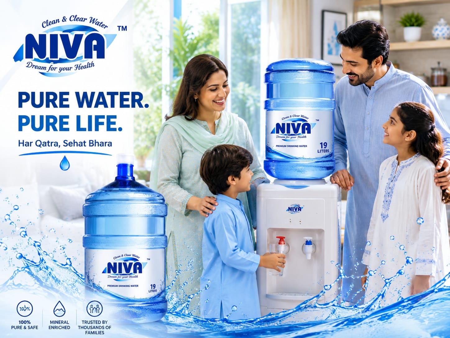 NIVA Water — Pure. Safe. Healthy. HA Enterprises
